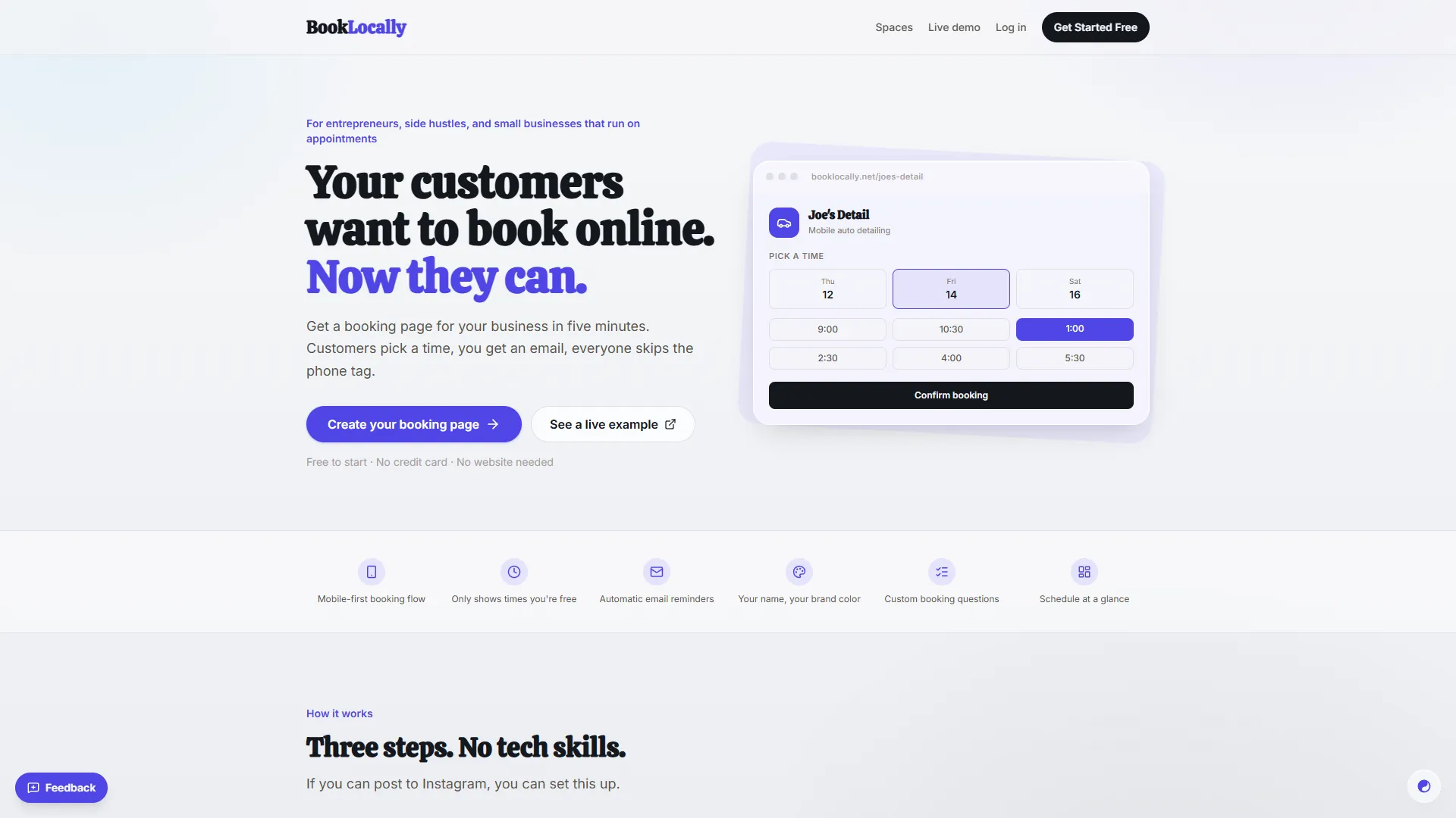 BookLocally interface screenshot